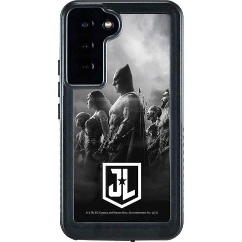 The Justice League (2017) Profile Characters Poster Galaxy S24 Plus Waterproof Case